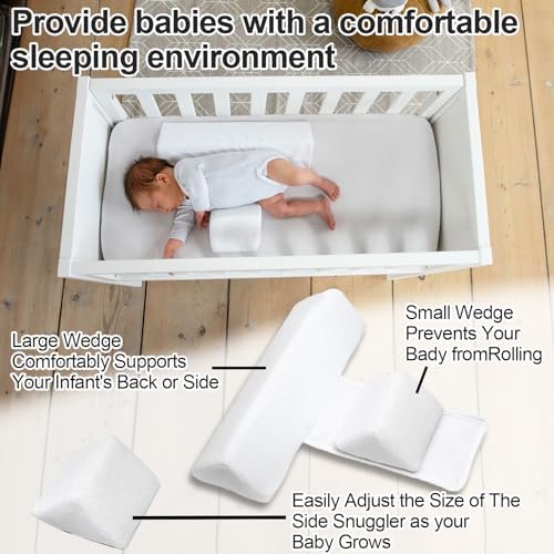 ParkistStar Wedge Pillow for Newborns Blue 45-Degree Support