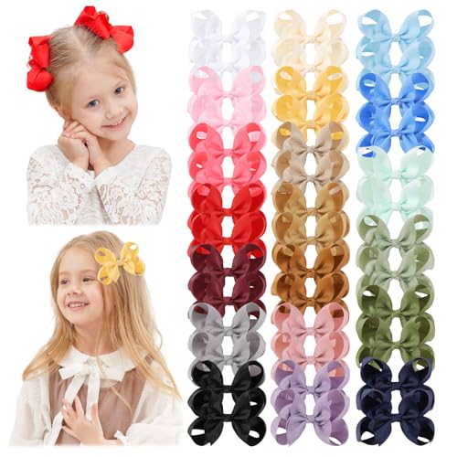 YHXX YLEN Little Girl Big Bows 40PCS Clips