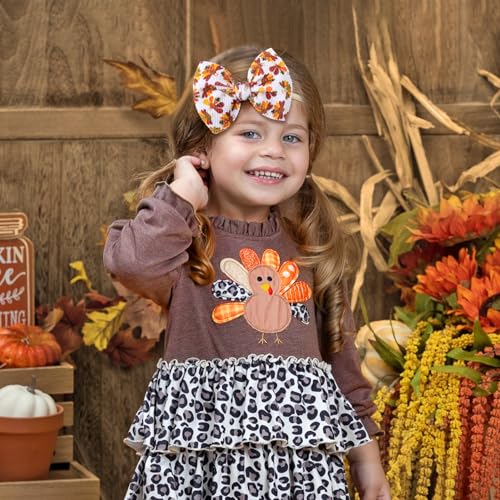 YanJie Thanksgiving Baby Hair Bows for Girls
