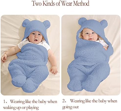 Nunibum Ultra-Soft Baby Swaddle Blanket Blue