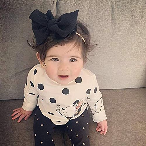 Cinaci 30 Pack Stretchy Headbands with Big Bow for Baby Girls