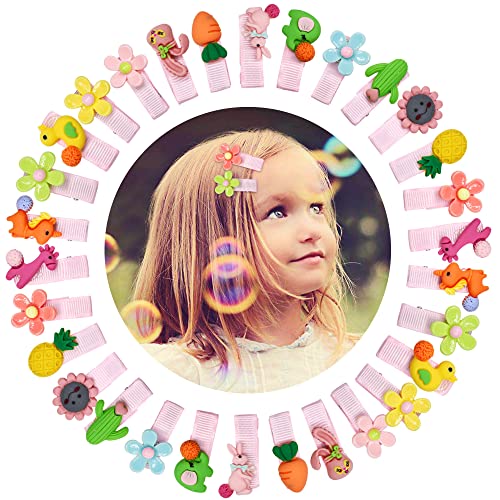 OWIIZI 30-Piece Cute Baby Girl Hair Clips
