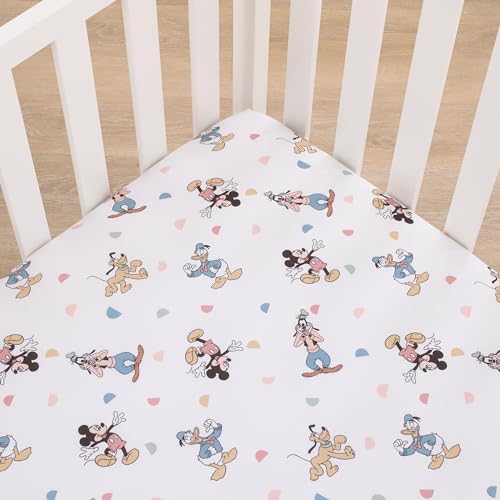 NoJo Disney Mickey Mouse Fitted Crib Sheet