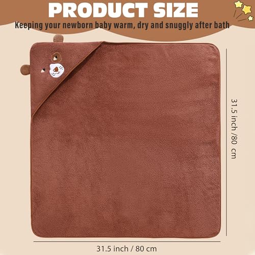 Yaiseiko 6 Pack Baby Hooded Bath Towels with Animal Hood
