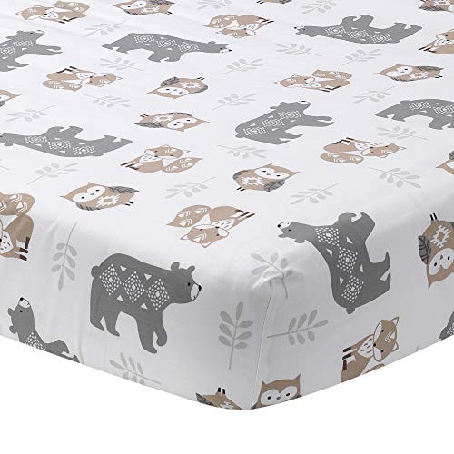 Lambs Ivy Woodland Forest Animal Crib Bedding Set - Gray