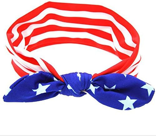 Patiky Baby Toddler Headband Stripe Stars 4th of July 1