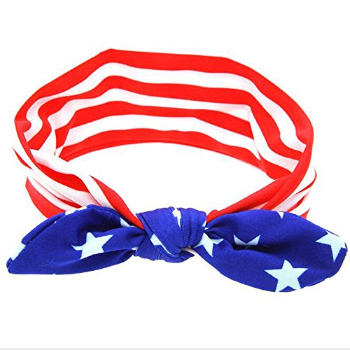 Baby Headband with Stripe and Stars Design for 4th of July