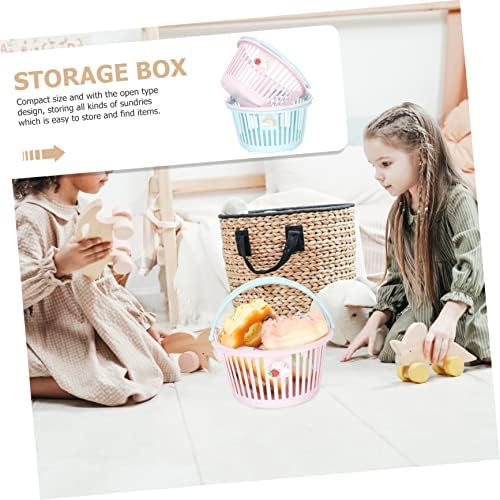 MAGICLULU 2Pcs Rainbow Strawberry Bunny Storage Bins 1