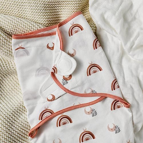 GLLQUEN BABY 3-Pack Organic Swaddle Sleep Sacks for Newborn