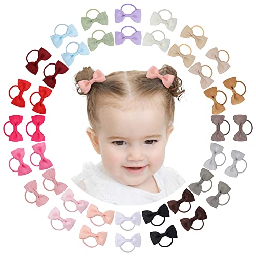 Jollybows 40pcs 4 Inches Baby Girls Headbands Hair Bows