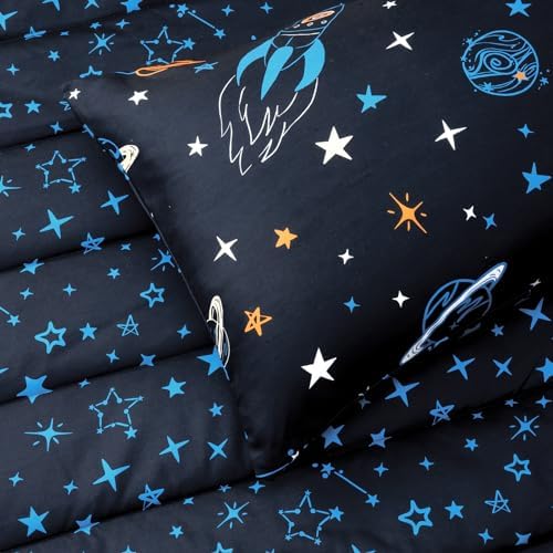 Davids Kids 4 Piece Toddler Bedding Set - Space Themed