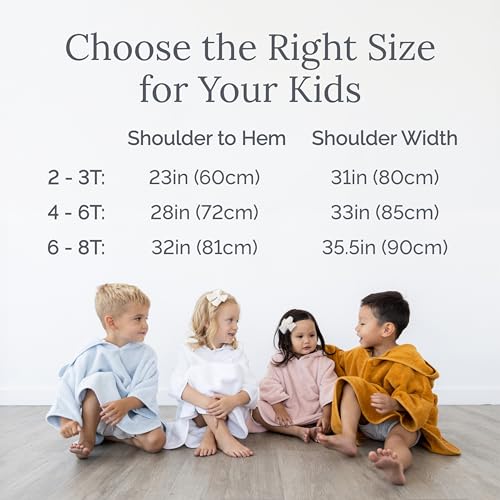 Natemia Towel Poncho for Kids - Organic Cotton