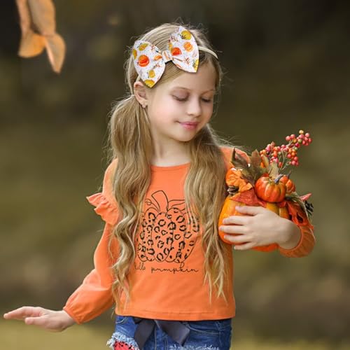 YanJie Thanksgiving Baby Hair Bows for Girls