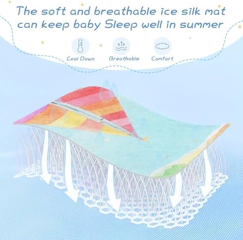 Cooling Baby Mattress Pad Cover 28x52 Breathable Waterproof