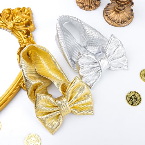 YanJie 5 Baby Metallic Gold and Silver Headwrap