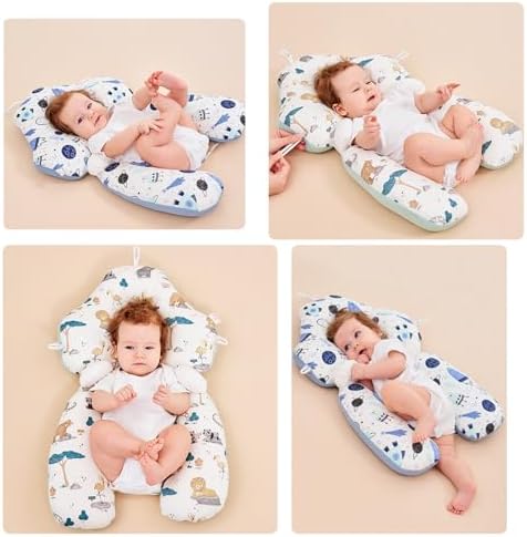 Adjustable Wedge Pillow for Newborns - Travel-Friendly Soft and Breathable