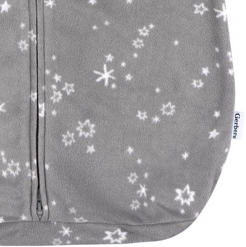 Gerber Baby Fleece Wearable Blanket Grey Stars 0-6 Months