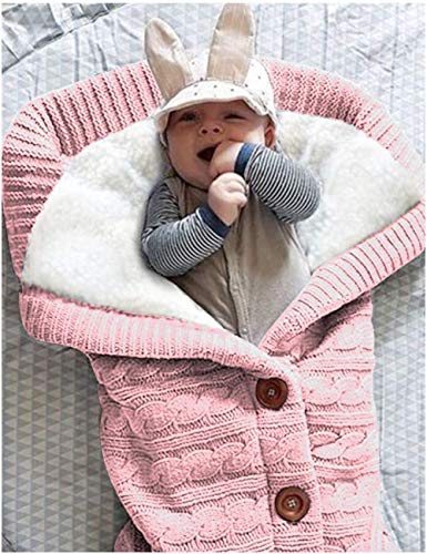 XMWEALTHY Soft Thick Fleece Swaddle Blankets for Newborn Babies