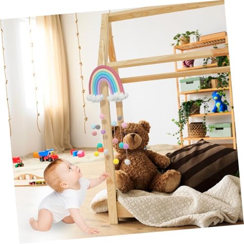 Cloud Rainbow Pendant Woven Wall Art for Kids Room