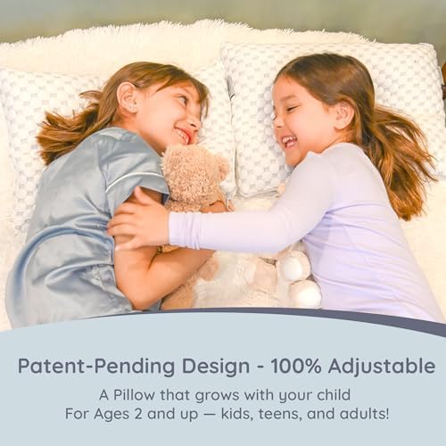 Lussi Company Adjustable Toddler Pillow for 2 Year Olds