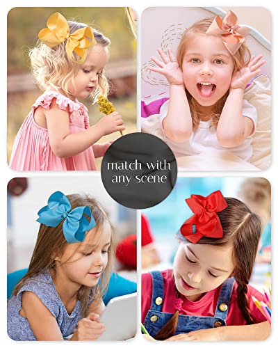 Choicbaby 6 Inch Hair Bows 28pcs for Girls