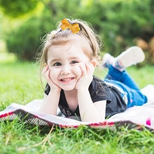 FZBNSRKO Velvet Ribbon Hair Clip 25pcs Set for Kids and Babies