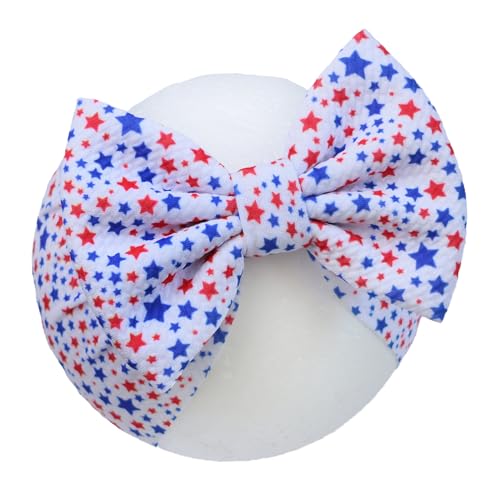 Independence Day Baby Girl Headbands with Big Red Stars
