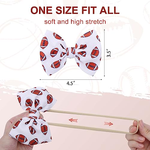 YanJie Baby Girls Hairband Set of 4 - Football Basketball Soccer Rugby
