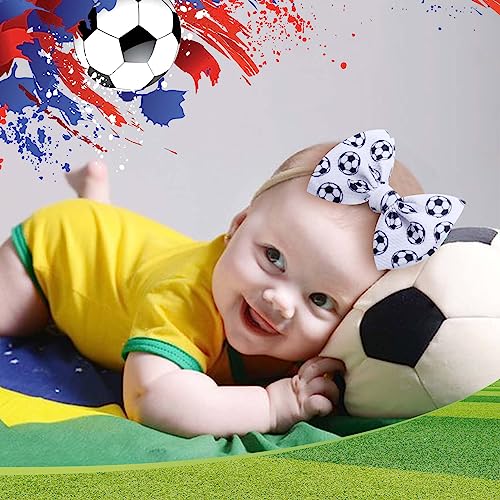 YanJie Baby Girls Hairband Set of 4 - Football Basketball Soccer Rugby