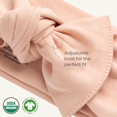 Mon Chou Baby Girl Bows Organic Cotton Headband Set of 2