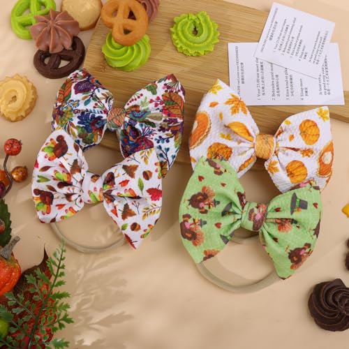 YanJie Fall Thanksgiving Baby Girl Hairband Bow