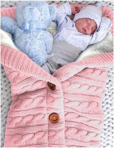 XMWEALTHY Soft Thick Fleece Swaddle Blankets for Newborn Babies