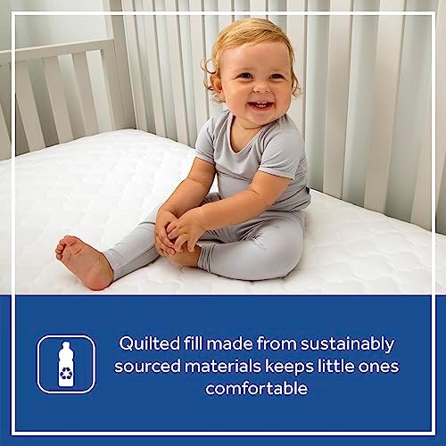 Sealy Baby 2-Pack Fitted Waterproof Crib Mattress Protector Pad - White