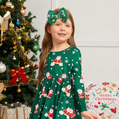 YanJie Christmas Baby Bows Red Green Headbands for Newborn Girls