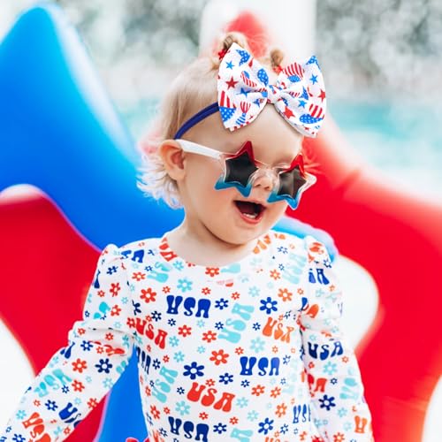 YanJie Velvet Baby Bows Stretchy Headbands