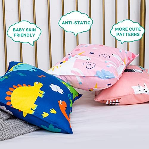 Cottonblue Toddler Pillow with Organic Cotton Case 14x19