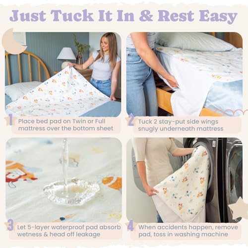 Snugglekid Tuckable Side Bed Wetting Pads for Toddlers