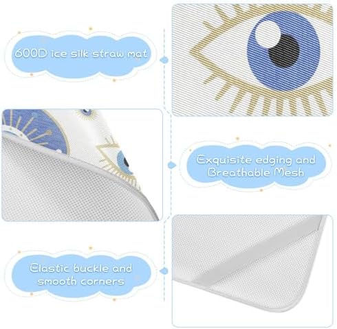 Bohemian Eyes Cooling Baby Mattress Pad 28x52 Waterproof Washable