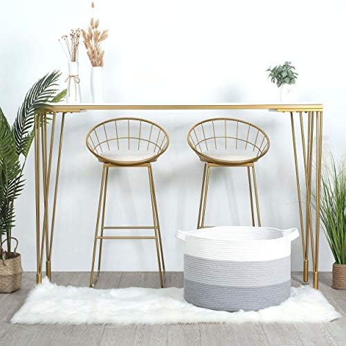 MINTWOOD Design 22x14 Inches Cotton Rope Storage Basket