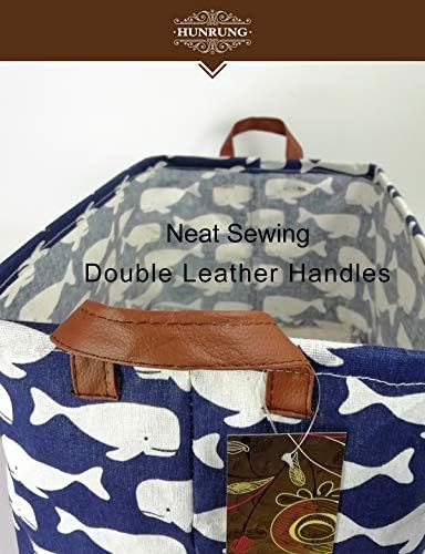 HUNRUNG Whale Storage Basket for Toys Clothes and Books