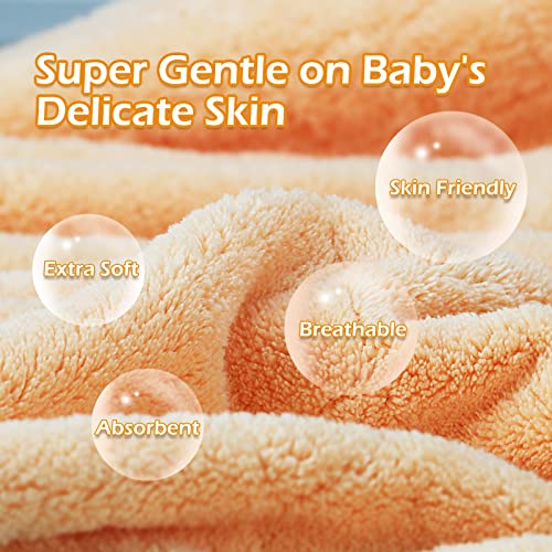 WODHOY Toddler Bath Towel 2-Pack Hooded Bath Blanket