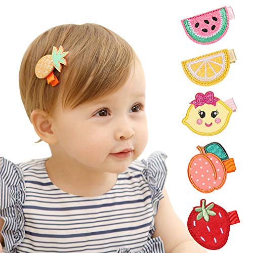 inSowni 16 Pack Cute Fruit Animal Hair Clips for Baby Girls