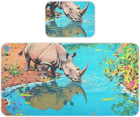 Rhino Cooling Mattress Pad for Baby 28x52in Waterproof Crib Bumper Pad