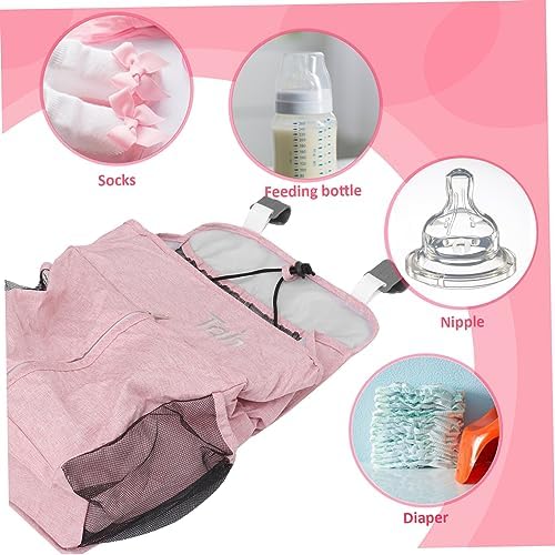SWOOMEY 1pc Crib Hanging Storage Bag for Diapers 1