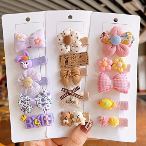 FZBNSRKO Velvet Ribbon Hair Clip 25pcs Set for Kids and Babies