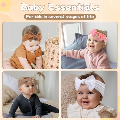 Vivinin Baby Bow Headbands Set - 6PCS Mixed Colors