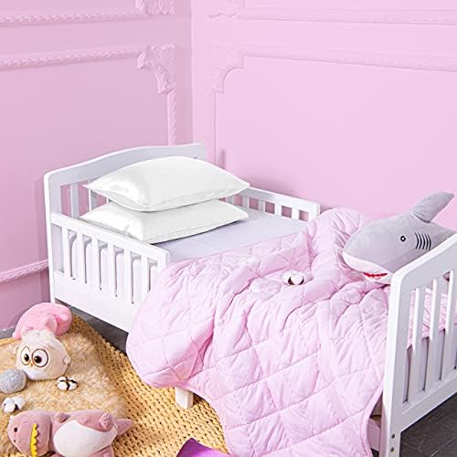 NTBAY Silk Satin Toddler Pillowcases Set of 2 1