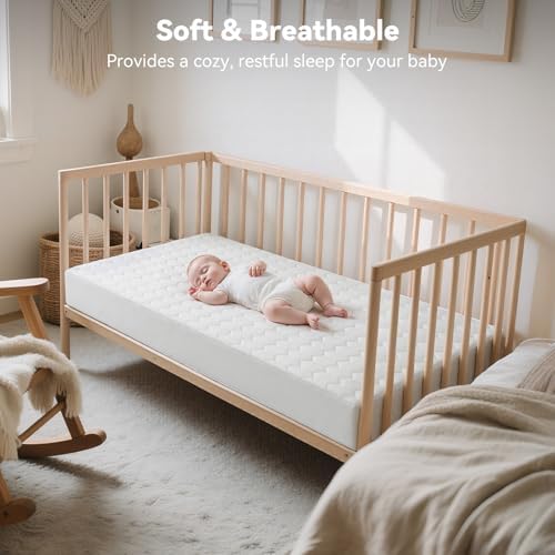 Tivellary 2 Pack Waterproof Crib Mattress Protectors 52x28 Ultra Soft Breathable