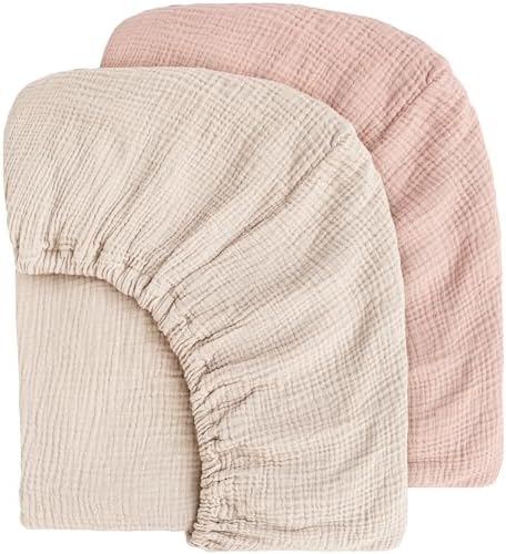 MairMore Muslin Crib Sheets for Baby Girls and Boys 1