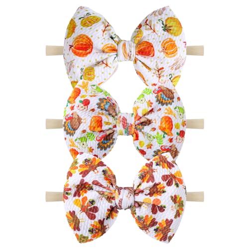 YanJie Thanksgiving Baby Hair Bows for Girls